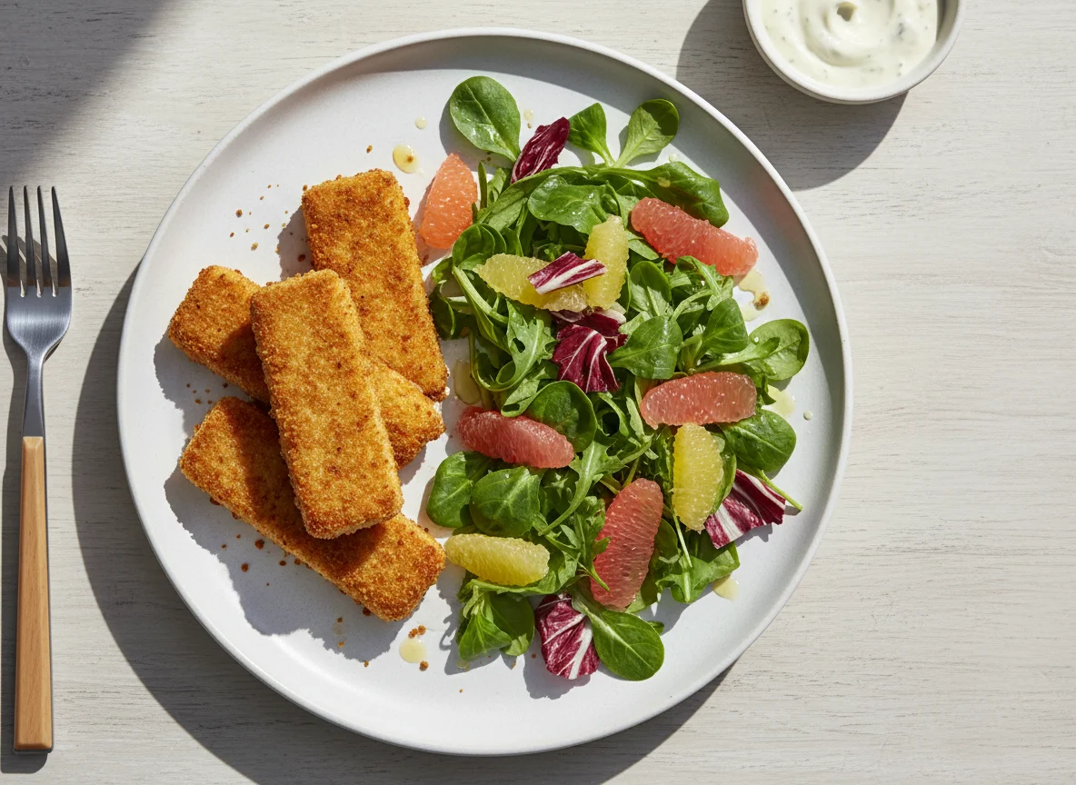 Valess Crispy Sticks mit Salat photo