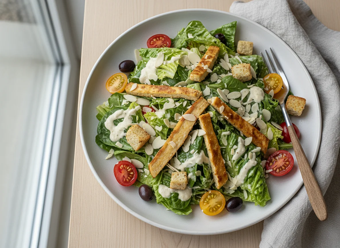 Veganer Caesar Salat photo