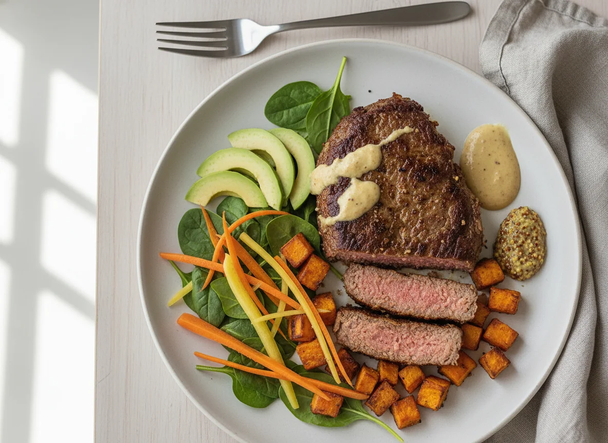 veganes protein steak photo