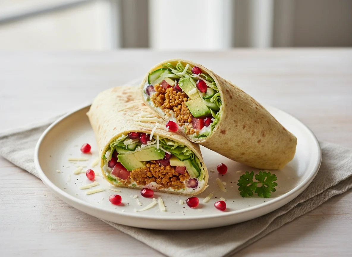 Vegetarischer Wrap photo