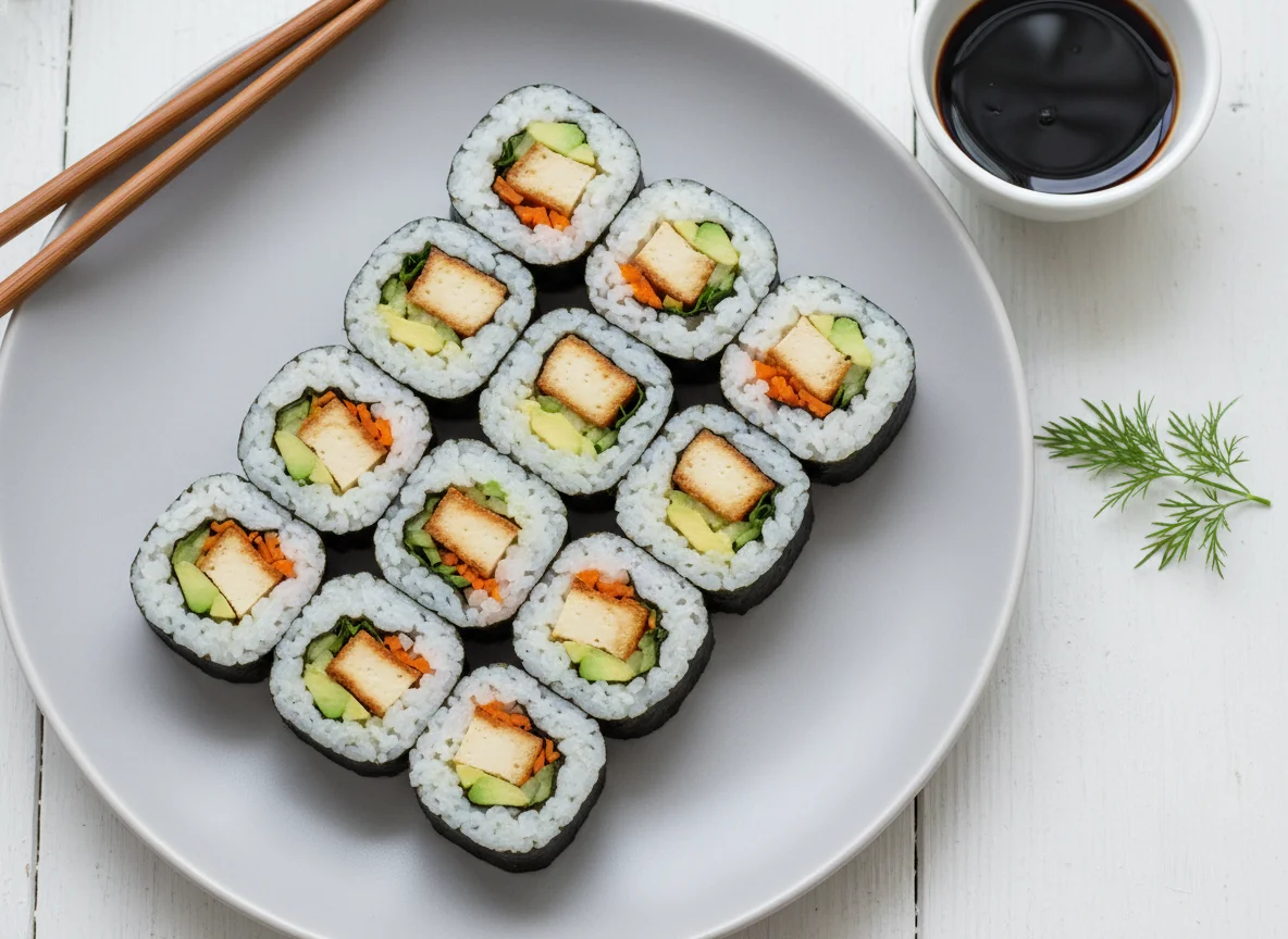 Vegetarisches Maki Sushi photo