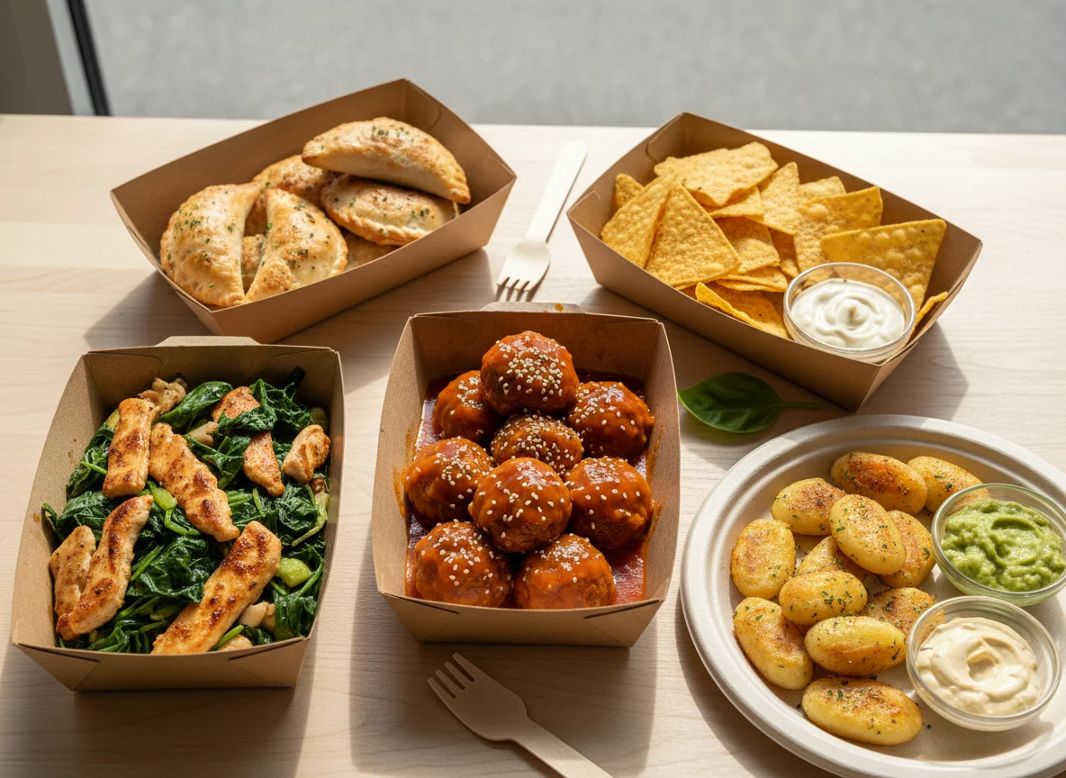 Verschiedene Gerichte zum Mitnehmen photo