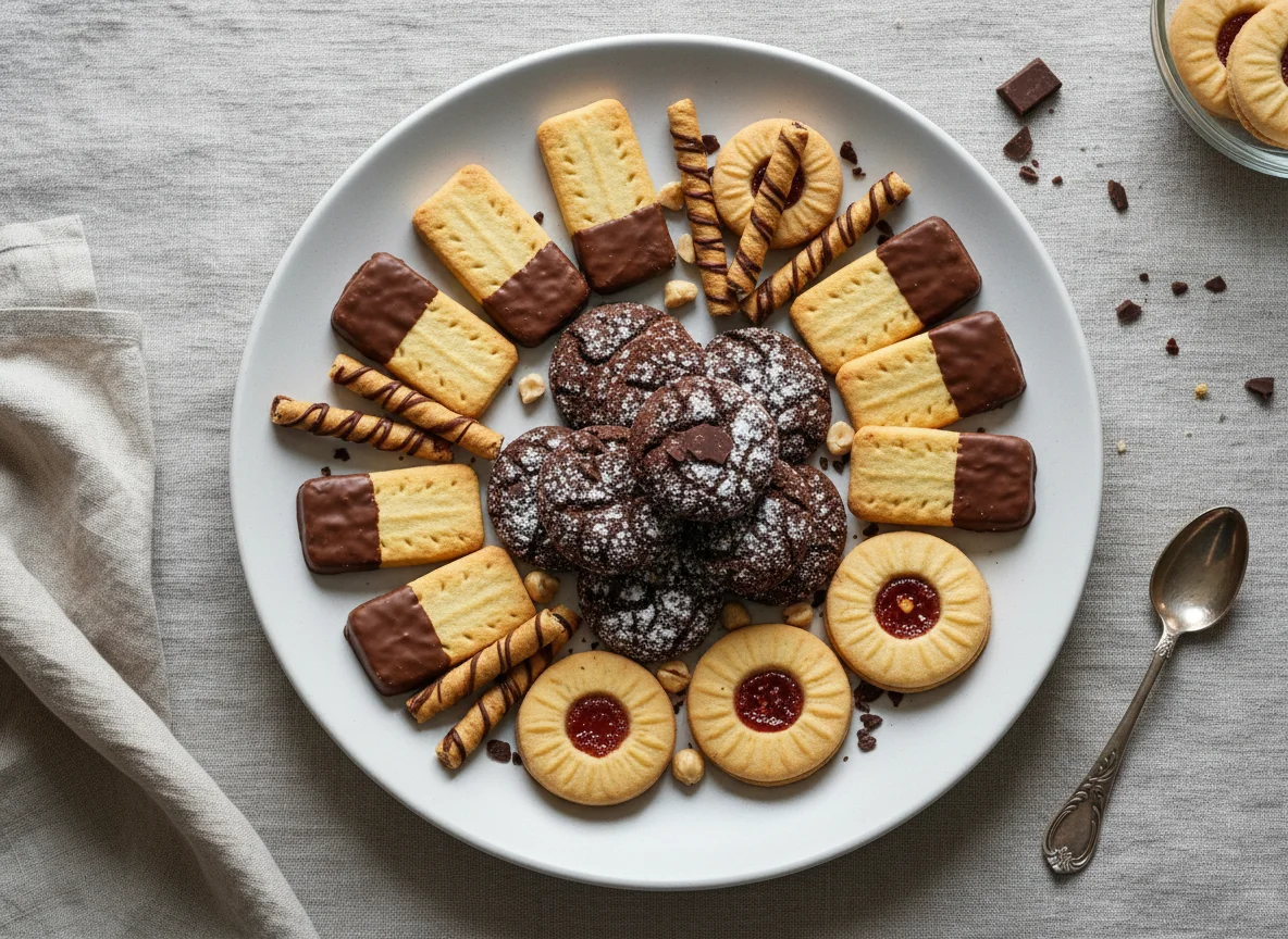 Verschiedene Kekse und Gebäck photo