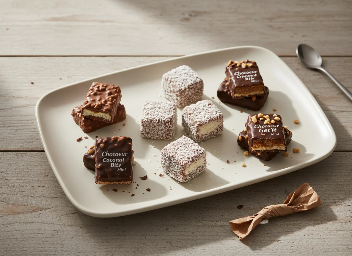 Verschiedene Mini-Schokoriegel photo