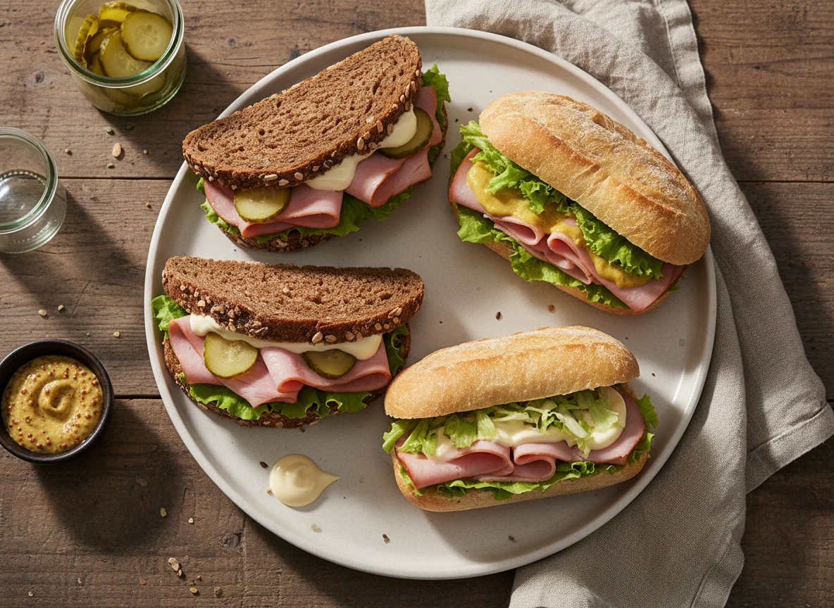 Verschiedene Sandwiches photo