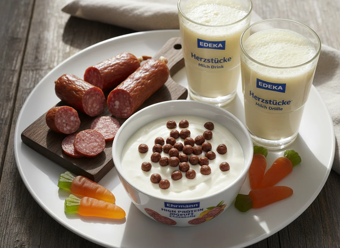 Verschiedene Snacks und Getränke photo