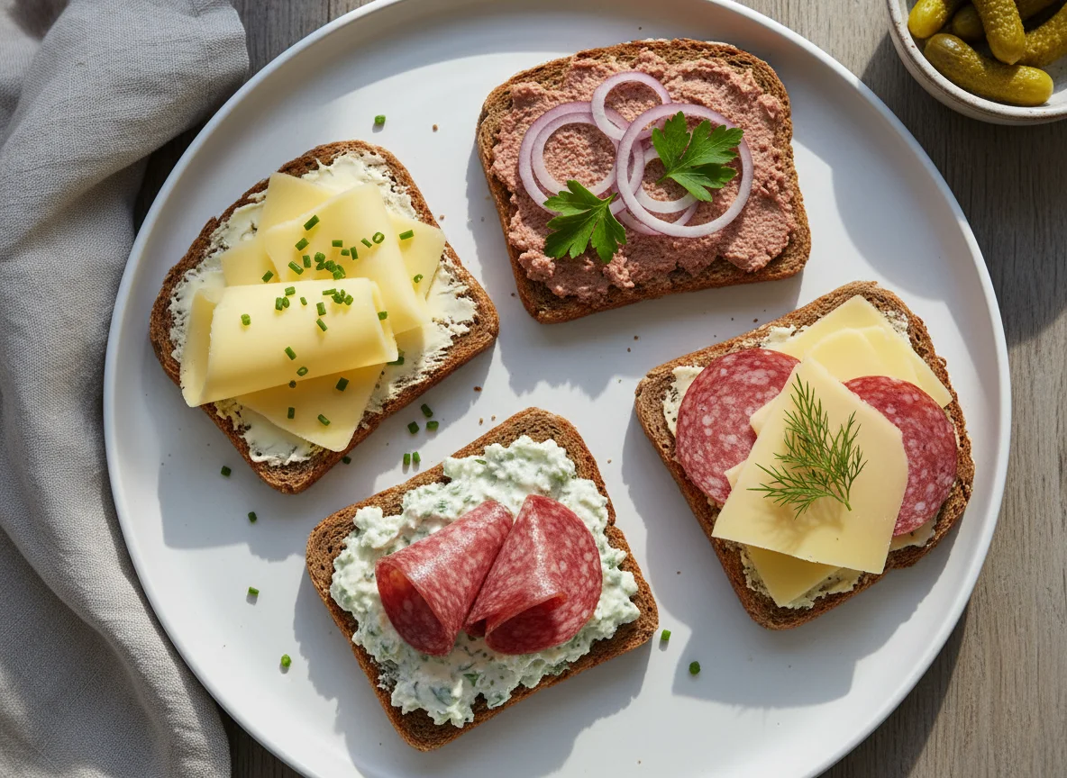 Vier belegte Brote photo