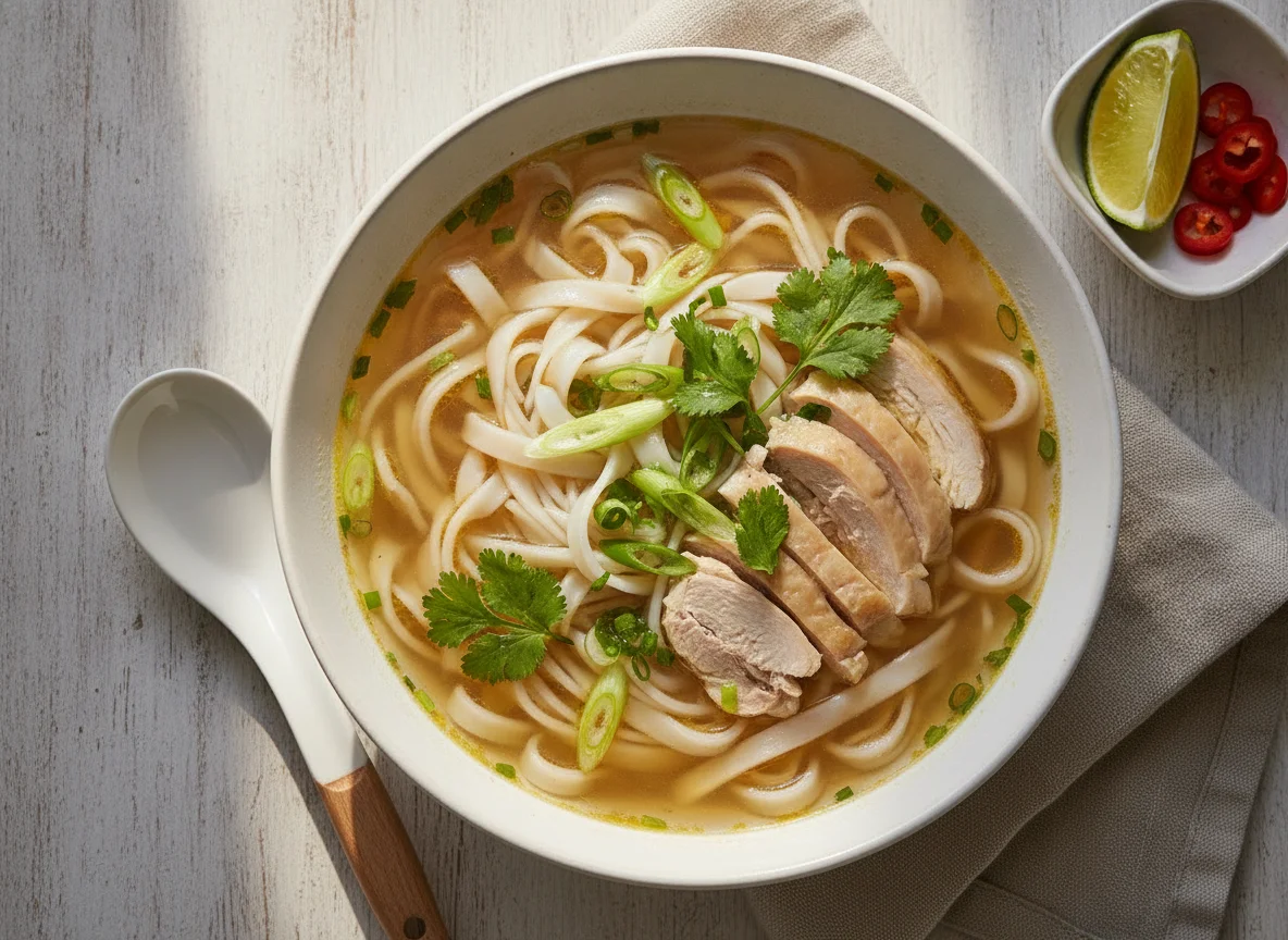 Vietnamesische Pho Ga (Hühnersuppe) photo