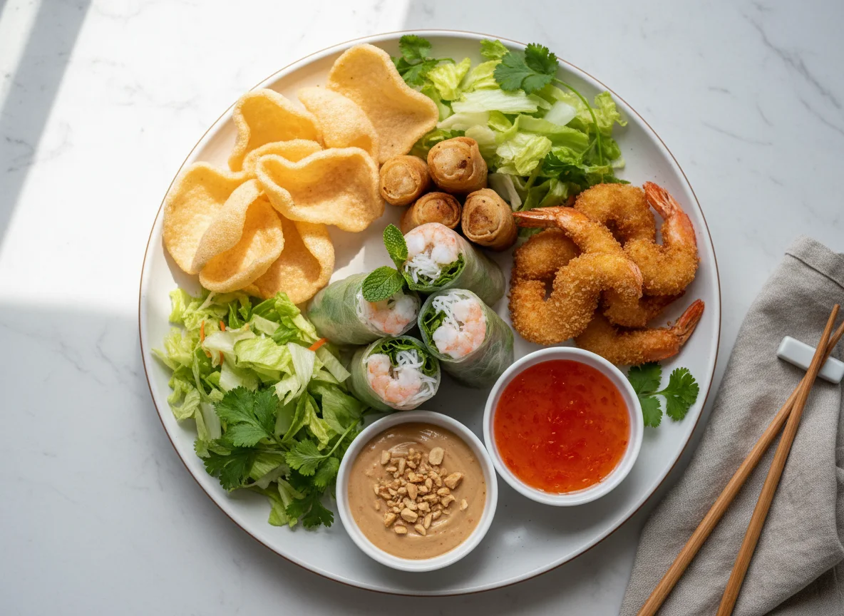 Vietnamesische Vorspeisenplatte photo