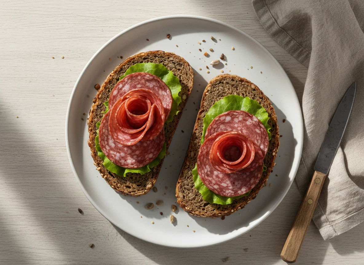 Vollkornbrot mit Belag photo