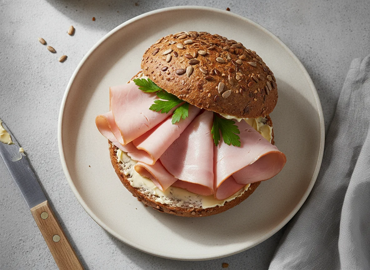 Vollkorn-Schinken-Sandwich photo