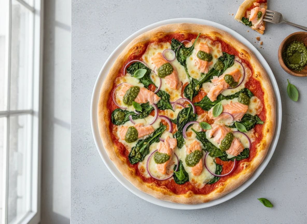 Wagner Pizza Lachs Spinat photo