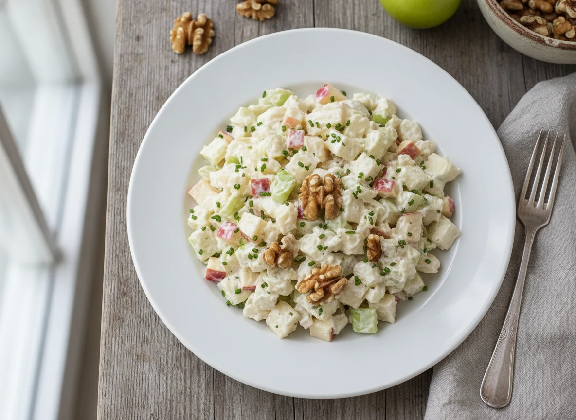 Waldorf-Salat mit Walnüssen photo