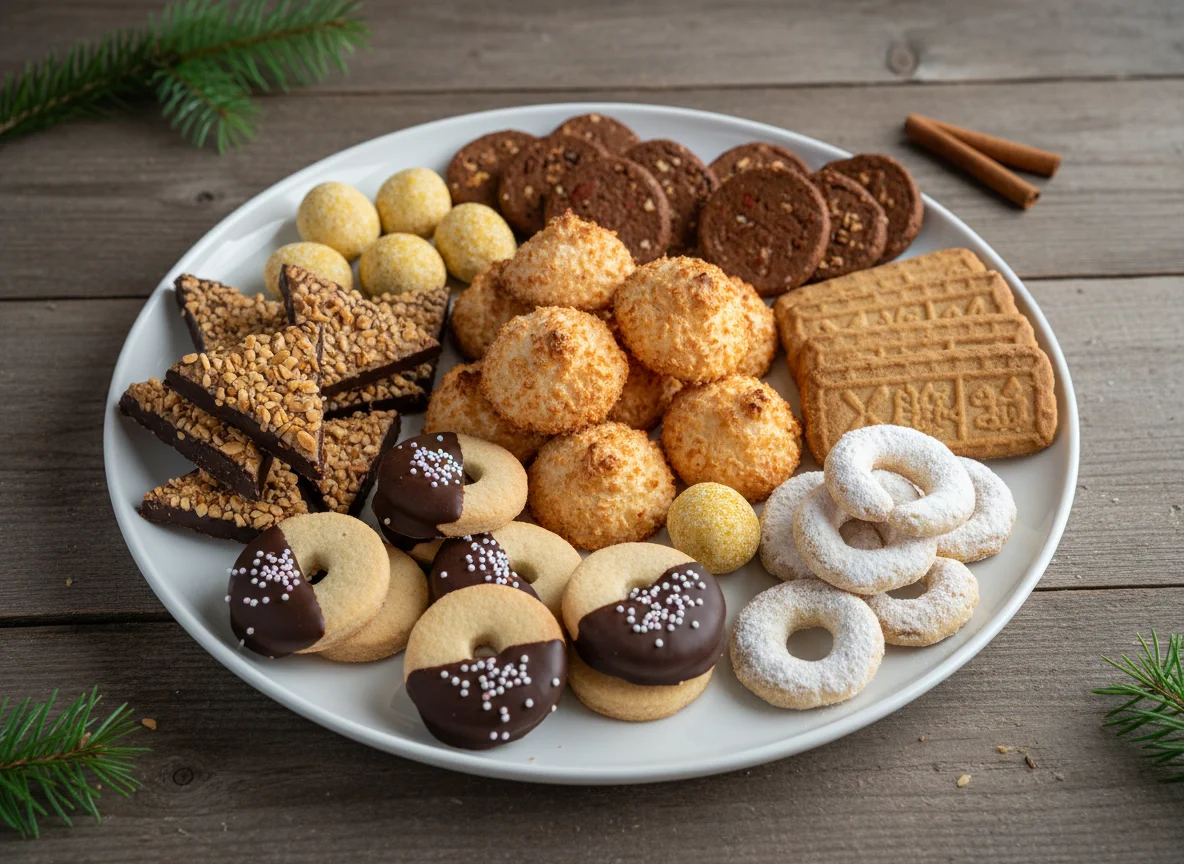 Weihnachtsgebäckplatte photo