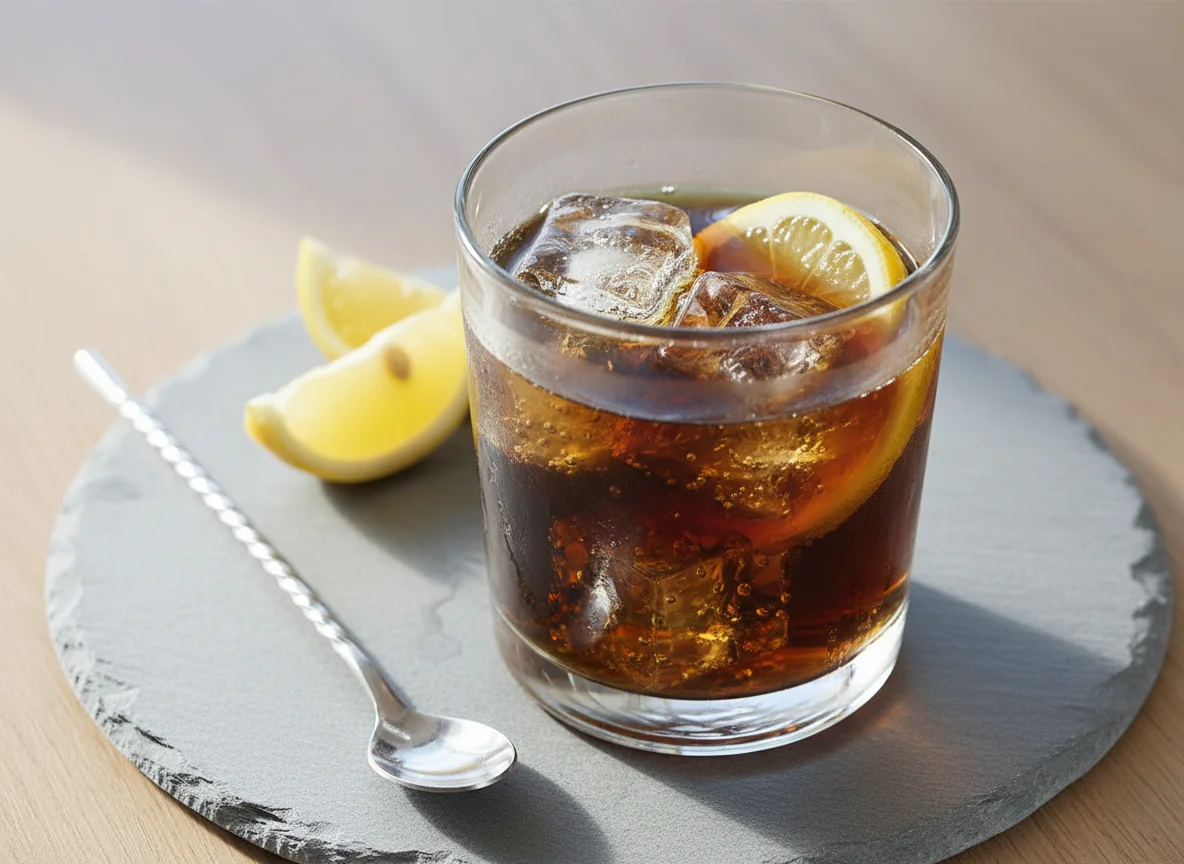 Whisky Cola mit Eis photo