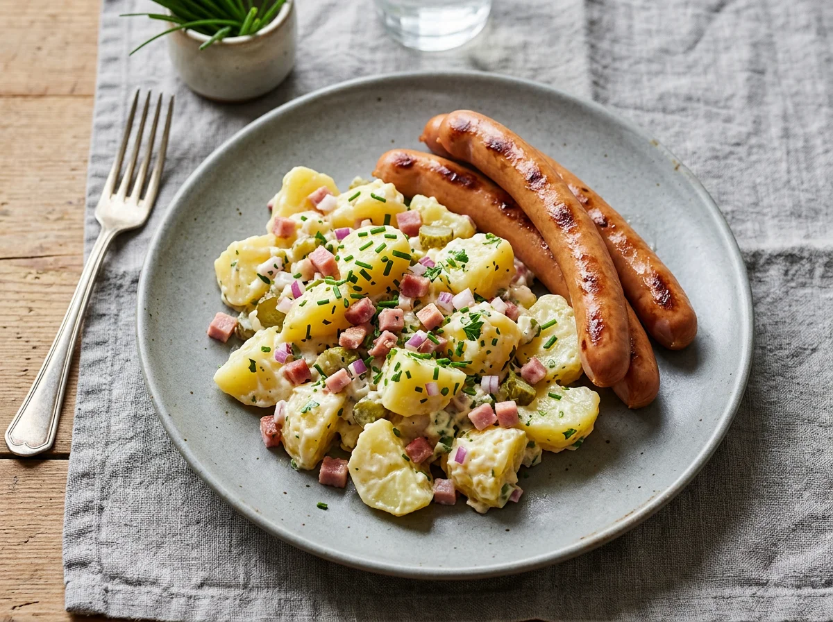 Wiener Würstchen mit Kartoffelsalat photo