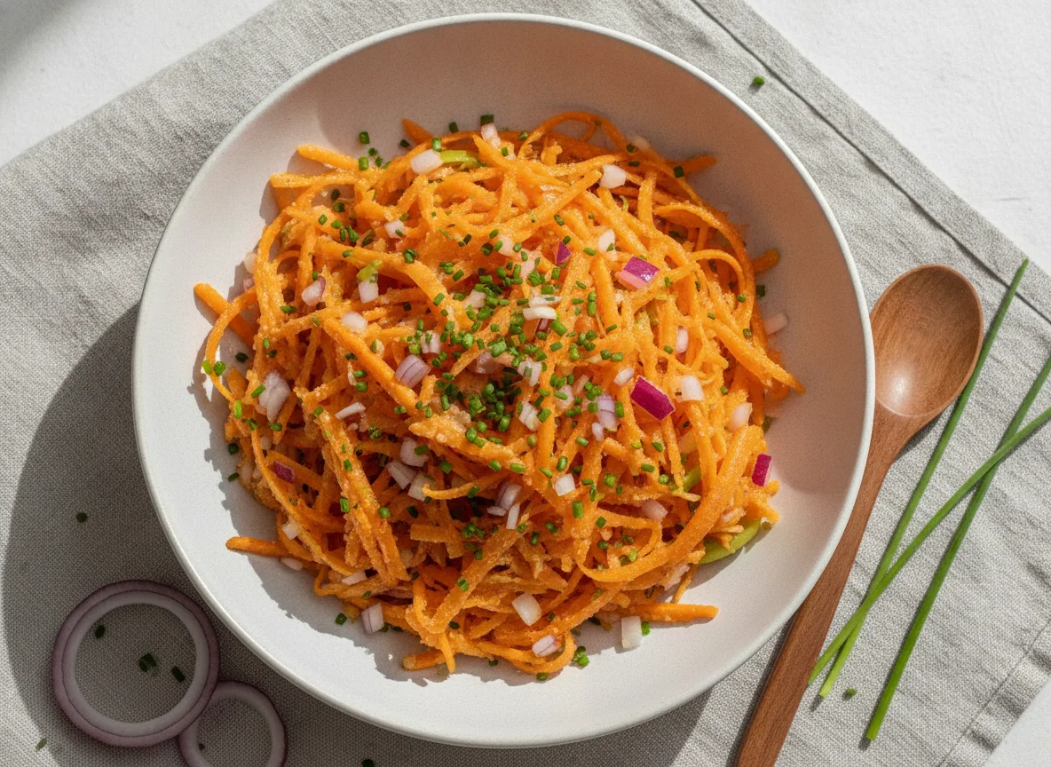 Wonnemeyer Möhrensalat mit Zwiebeln und Schnittlauch photo