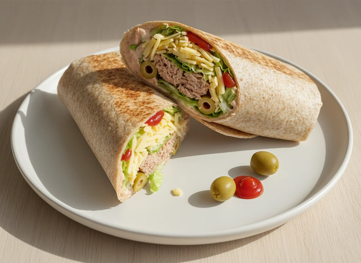 Wrap mit Thunfisch und Käse photo