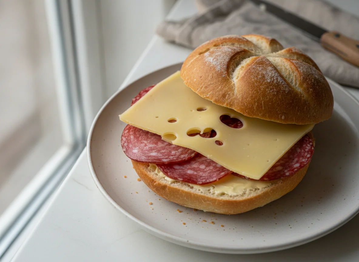 Wurst- und Käsesemmel photo