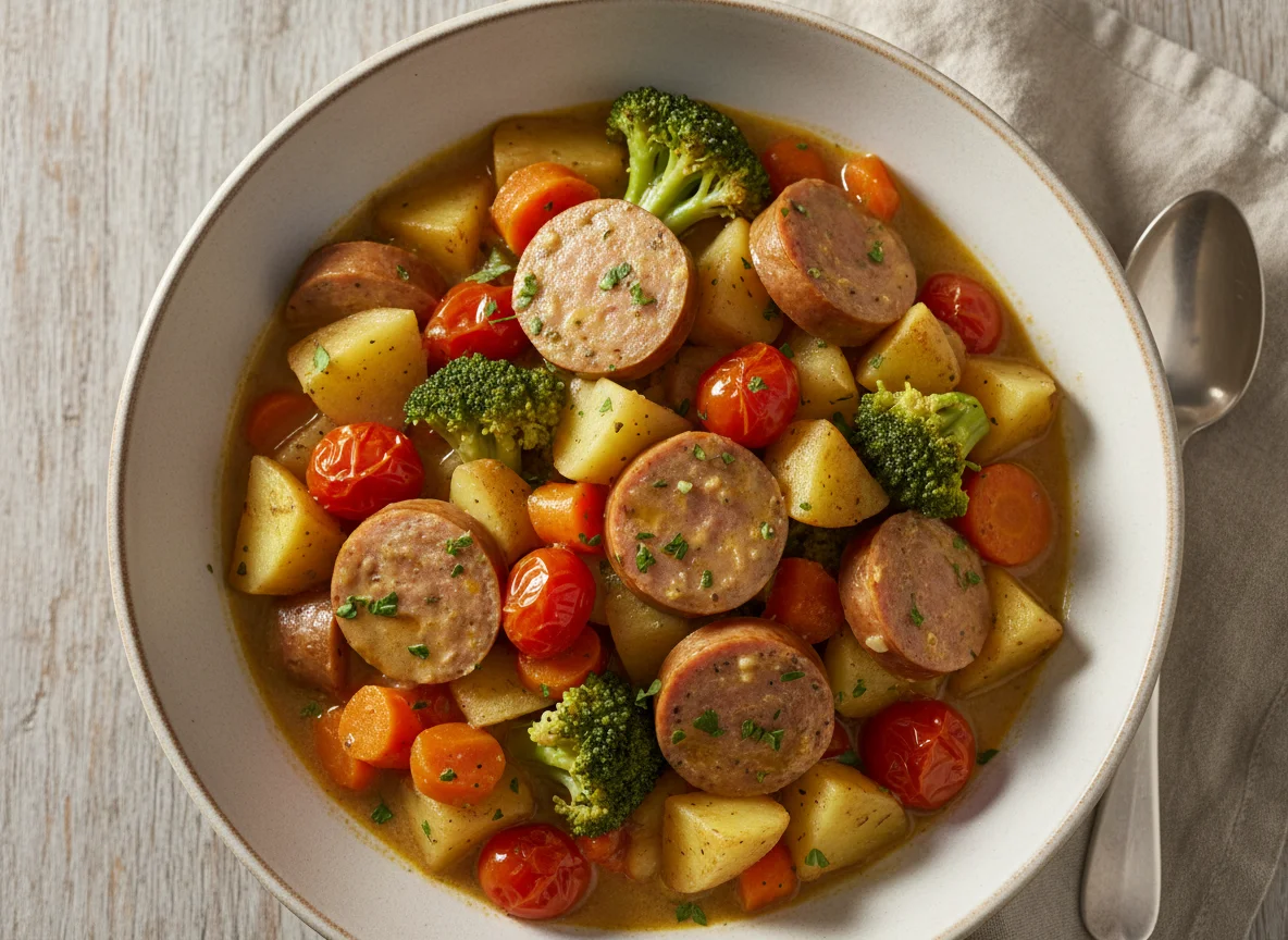 Wurst-Gemüse-Eintopf photo