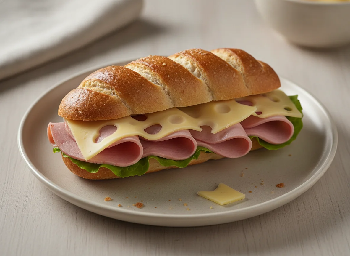 Wurstsemmel mit Käse photo