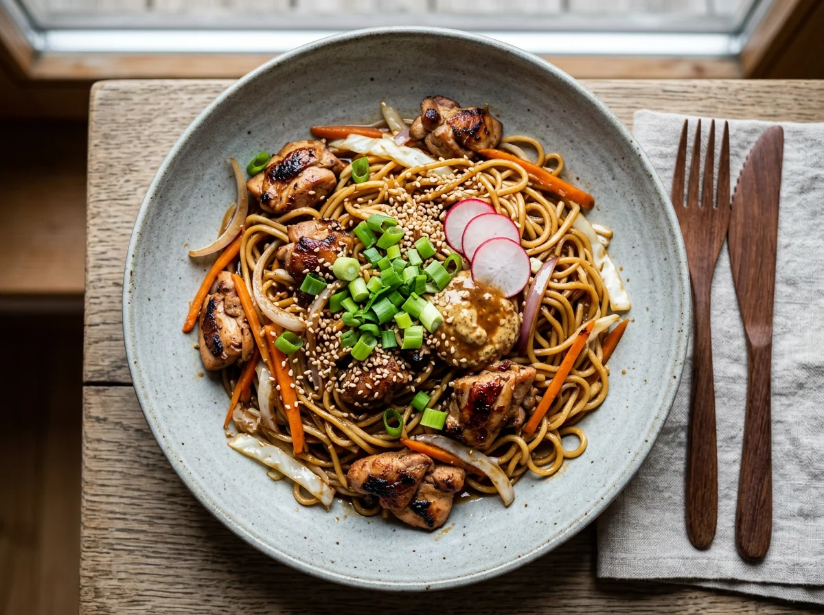 Yakisoba-Style Chicken Bowl photo