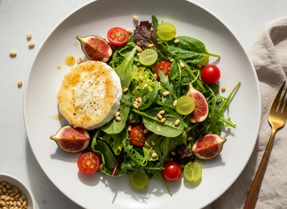 Ziegenkäse-Feigen-Salat photo