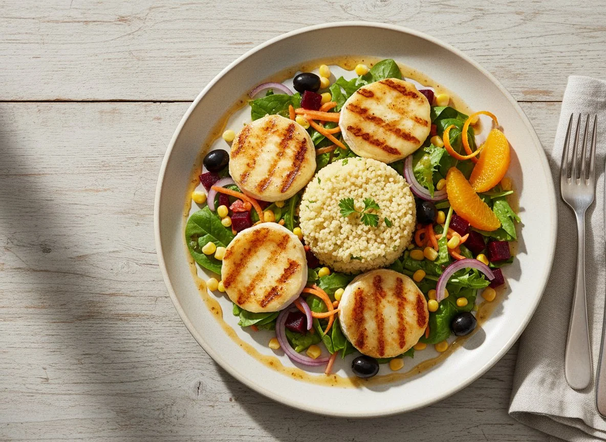 Ziegenkäsesalat mit Couscous photo