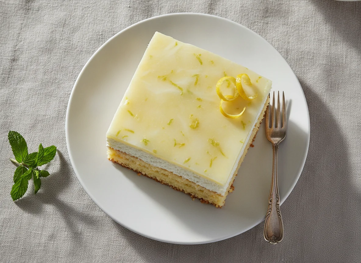 Zitronen-Sahneschnitte photo