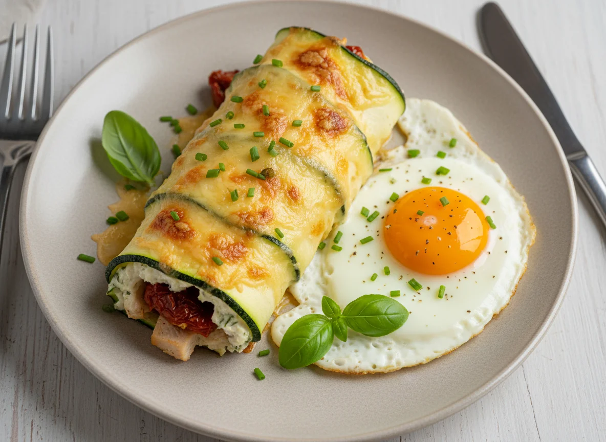 Zucchini-Hähnchen-Rolle photo