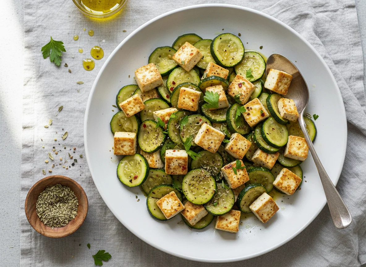 Zucchini-Tofu-Pfanne photo