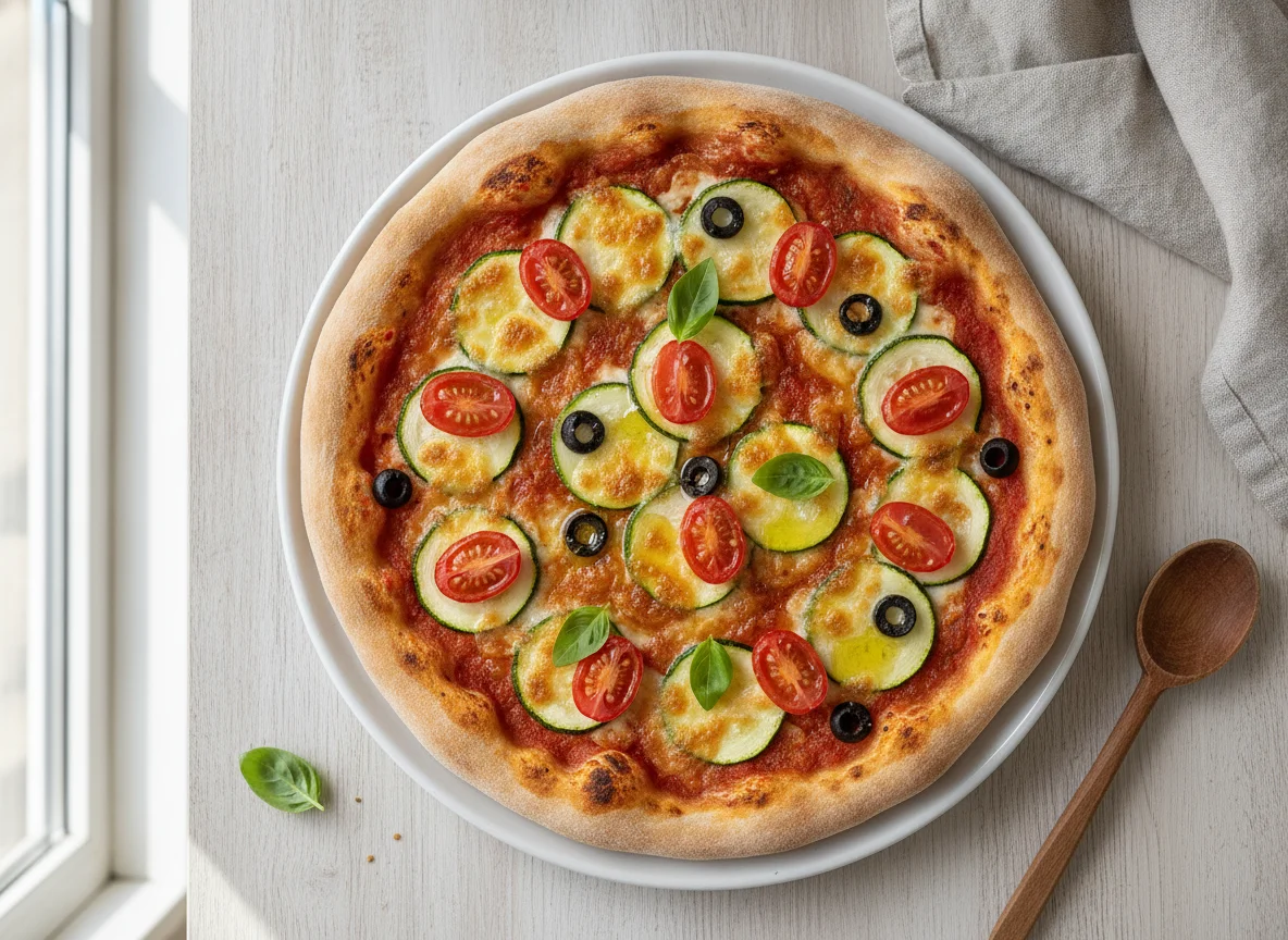 Zucchini-Tomaten-Pizza photo