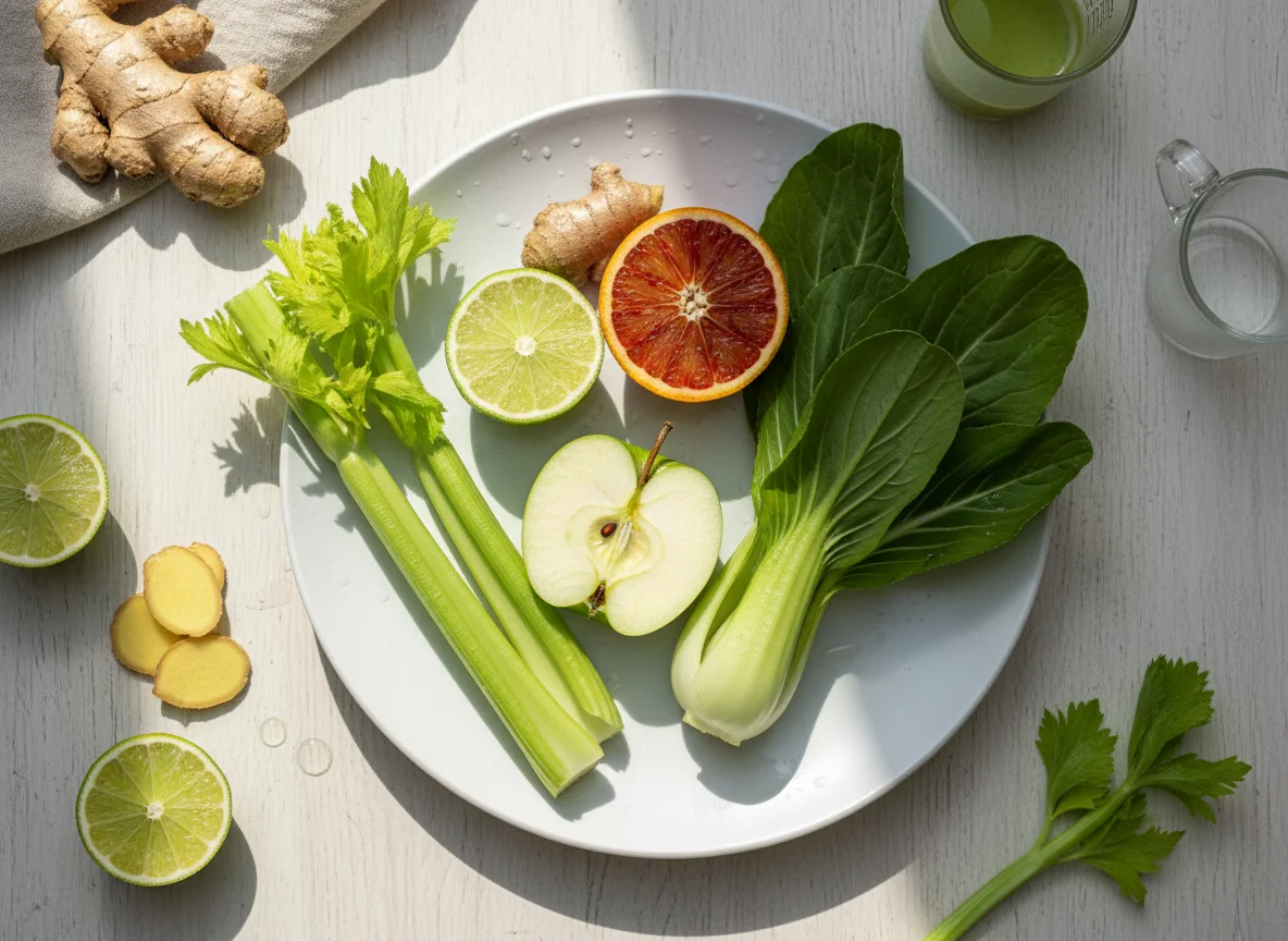 Zutaten für einen gesunden Smoothie photo