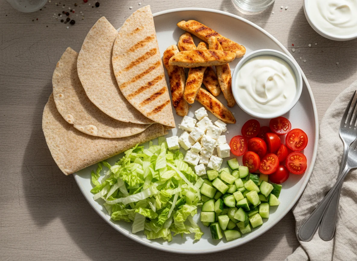 Zutaten für Wraps photo
