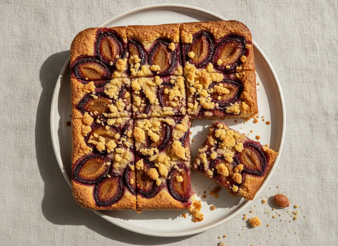 Zwetschkenfleck mit Streusel photo