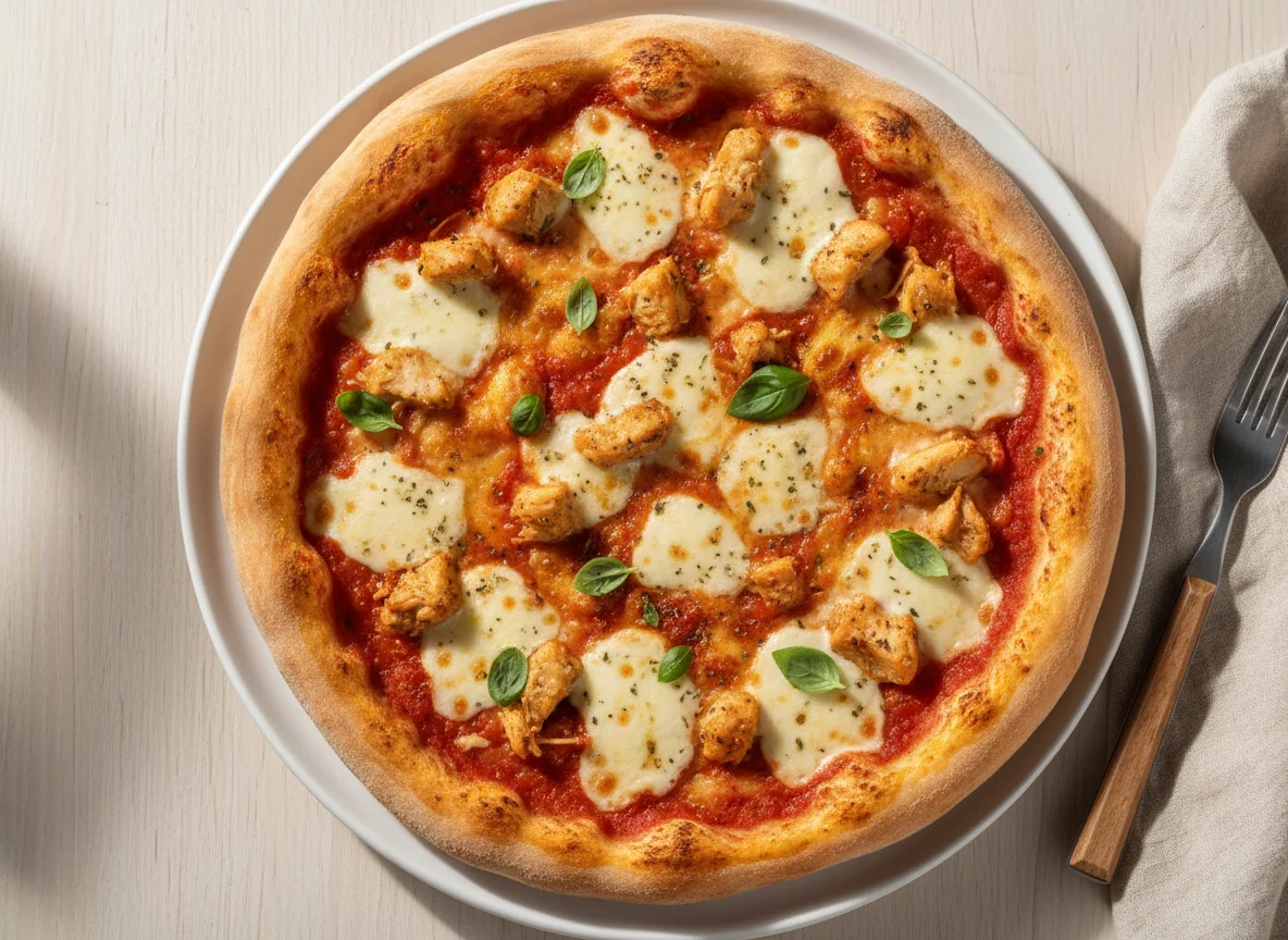 10-inch Pizza with Chicken and Cheese photo