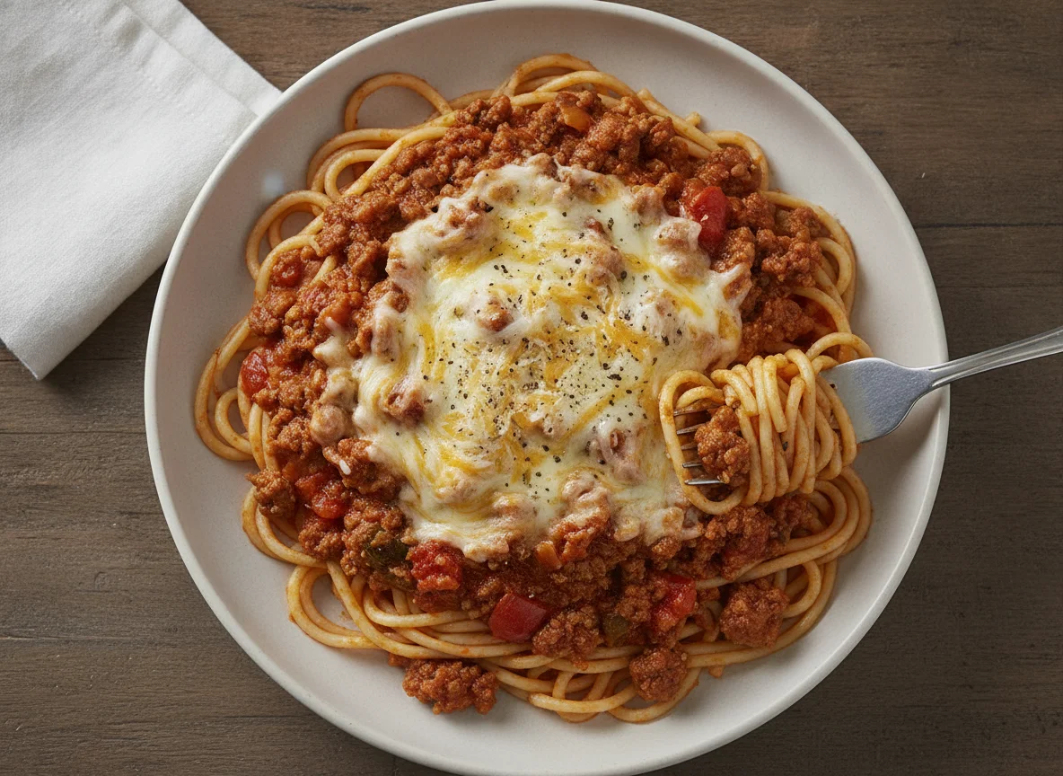 7-Eleven Meat Sauce Spaghetti with Cheese photo