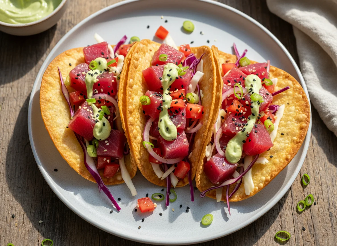 Ahi Tuna Poke Tacos photo