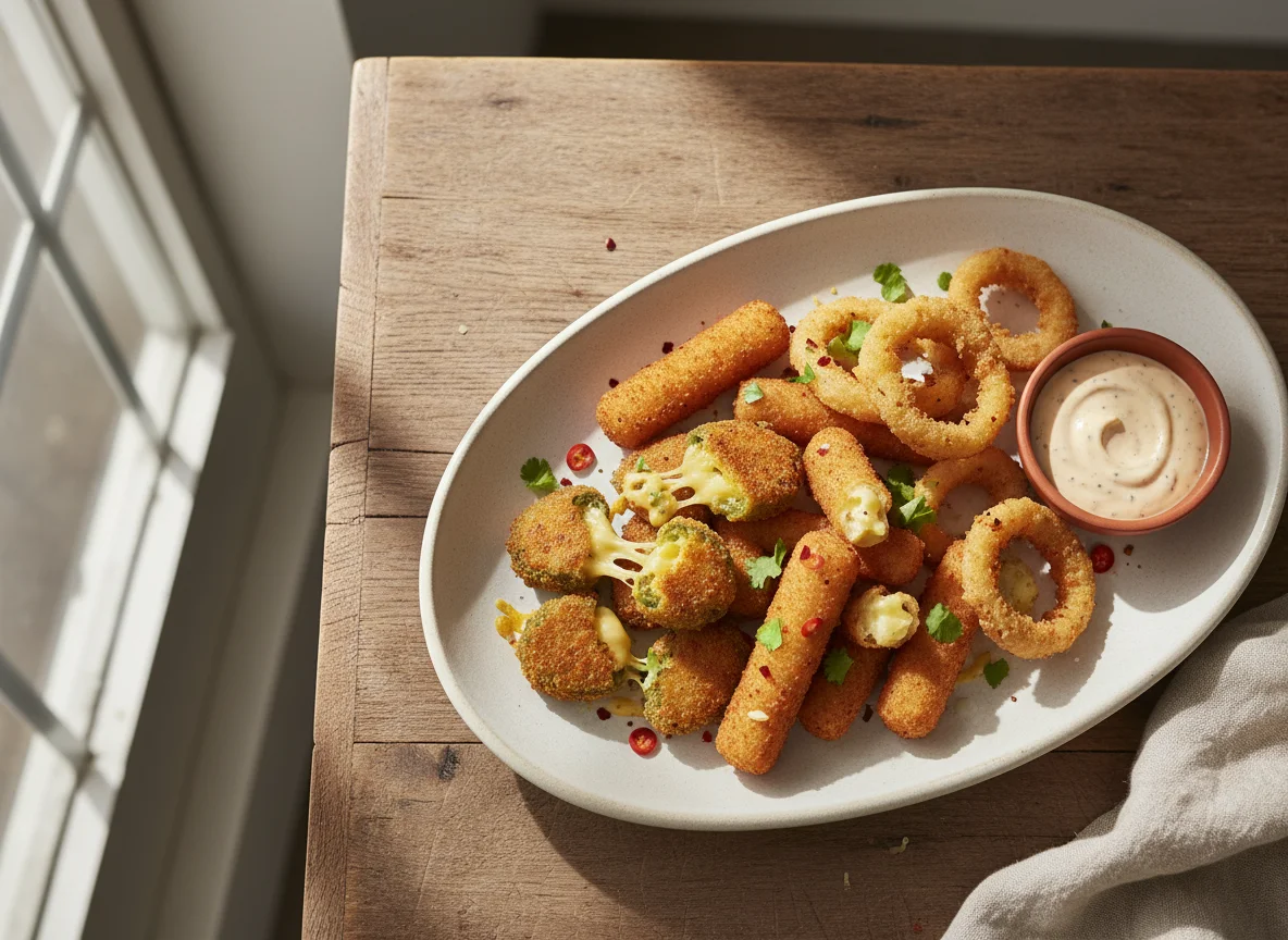 Air-fried snack mix photo