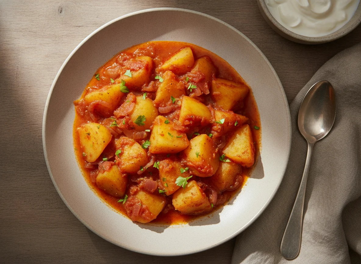 Albanian Potato Stew (Gjellë me patate) photo