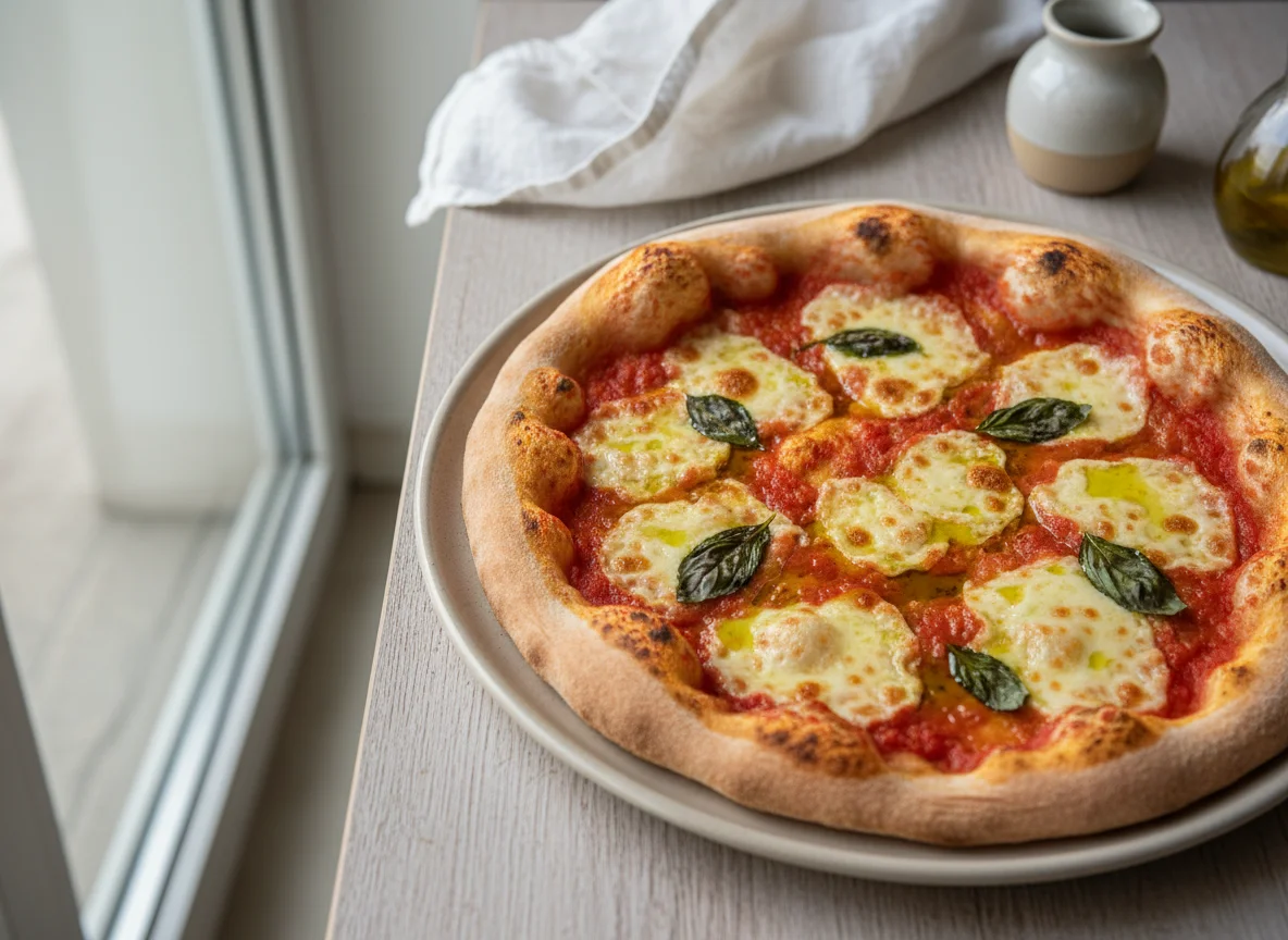 Albanian Style Pizza Margherita photo