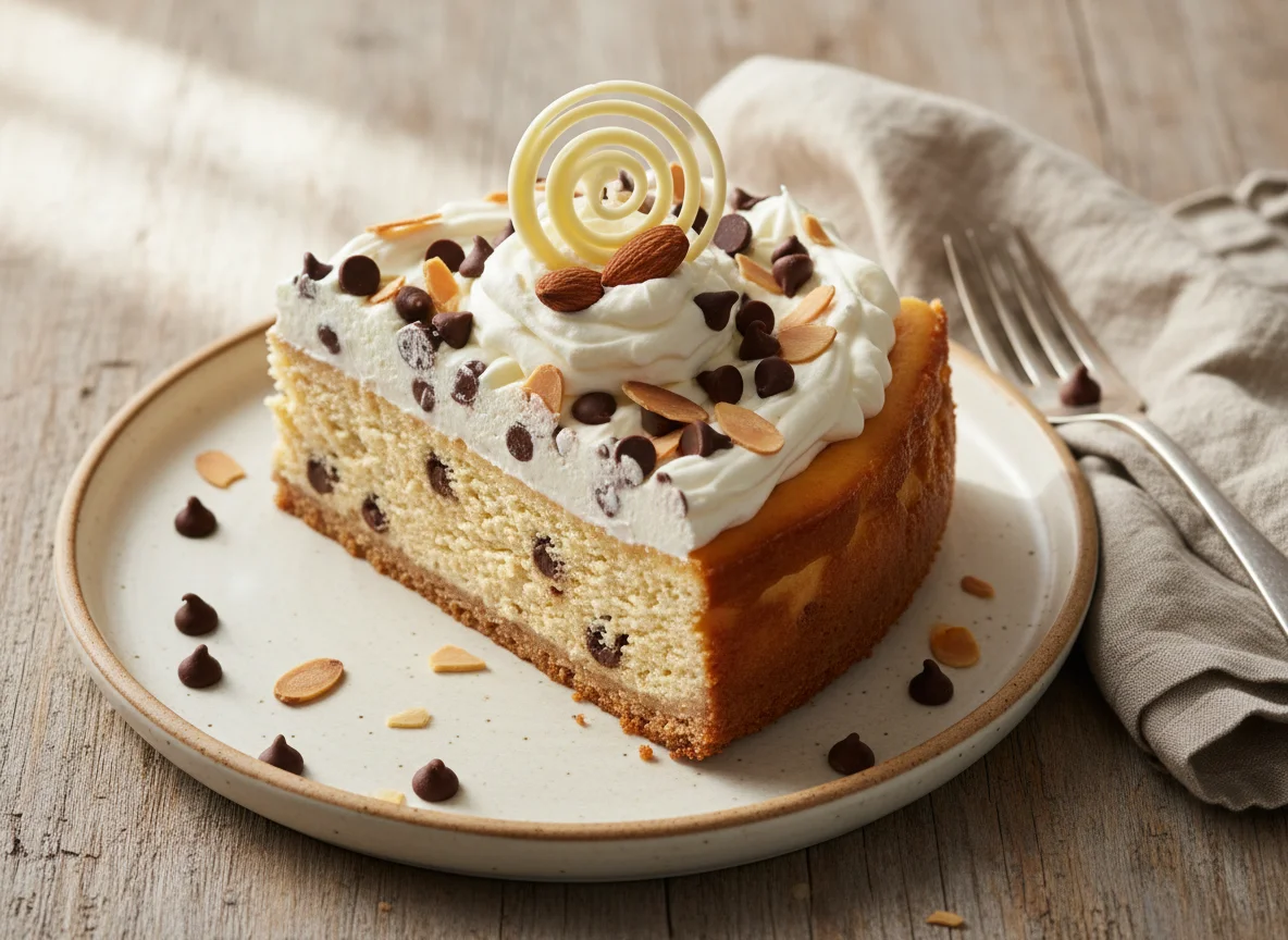 Almond Chocolate Chip Cheesecake photo
