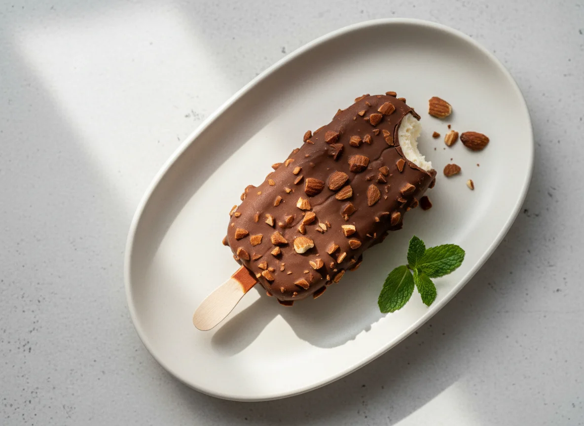 Almond Chocolate Ice Cream Bar photo