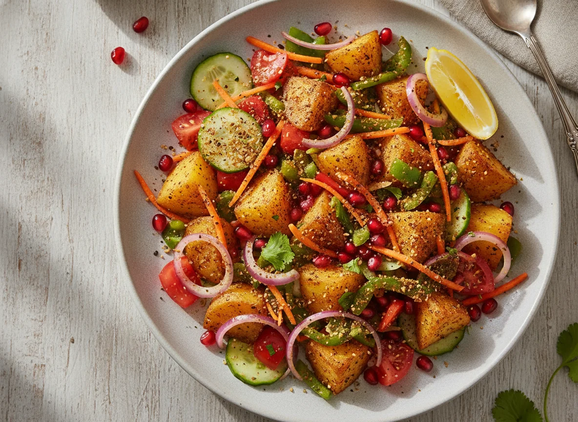 Aloo Chaat with Mixed Vegetables photo