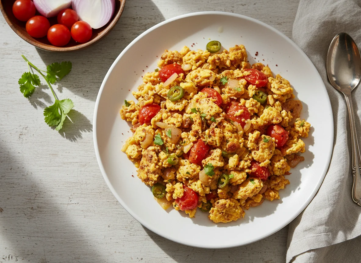 Anda Ghotala (Scrambled Eggs with Tomatoes and Onions) photo