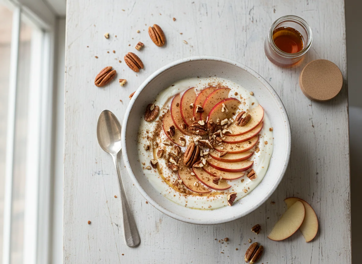 Apple and Pecan Yogurt Bowl photo