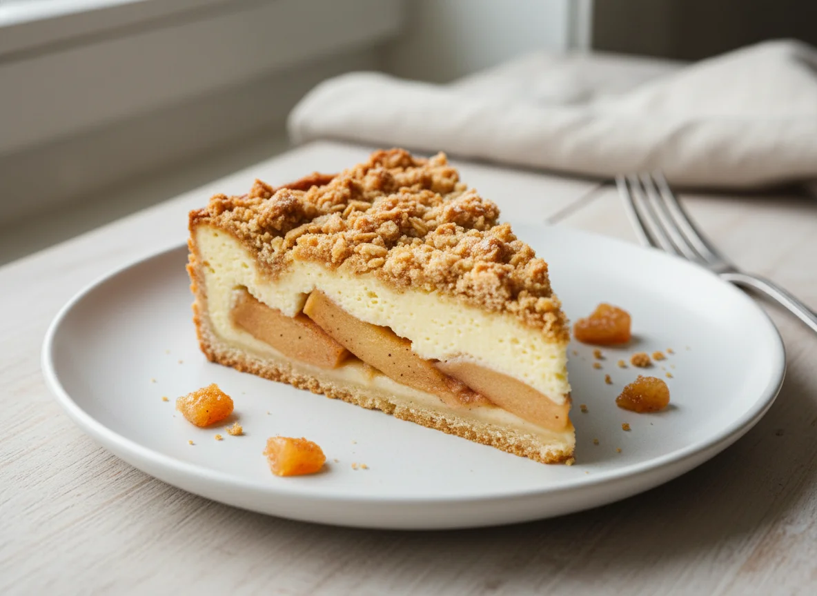 Apple Cheesecake Crumble Slice photo