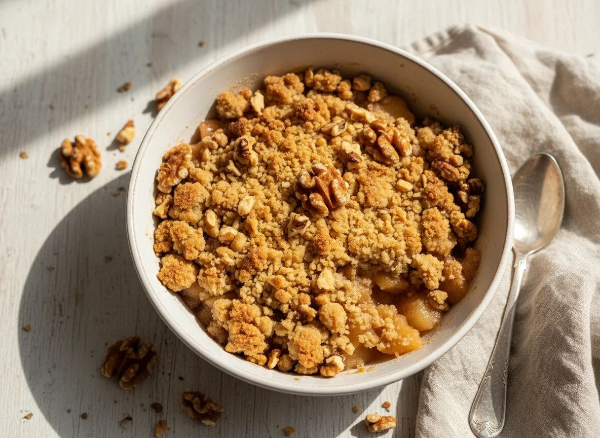 Apple Crumble with Walnuts photo