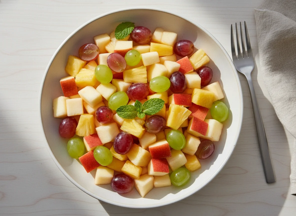 Apple, Pineapple & Grape Fruit Salad photo