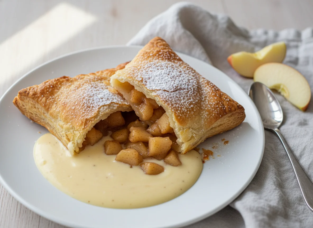 Apple Turnover with Custard photo